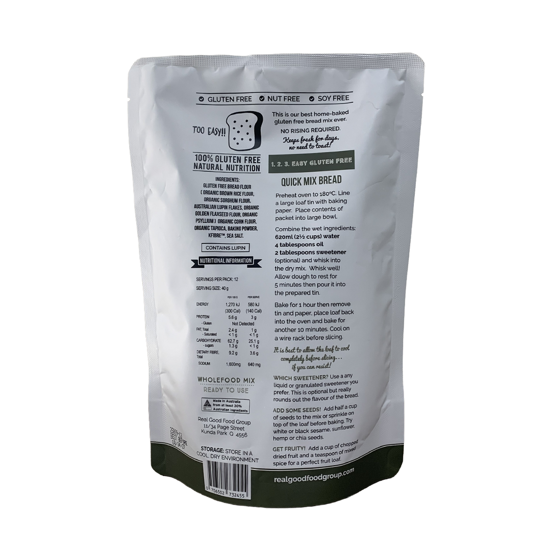 The Gluten Free Food Co Quick Mix Bread Mix
