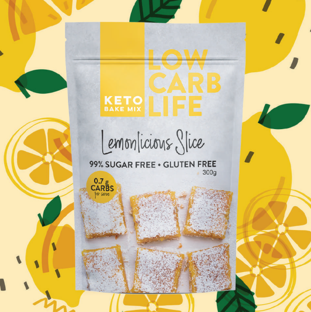 How to Bake the Low Carb Life Keto Lemonlicious Slice?