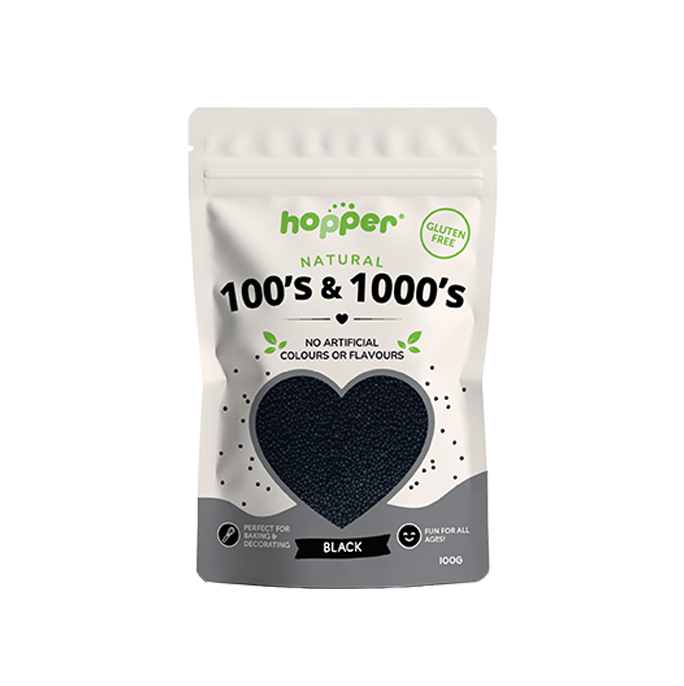Hopper 100s and 1000s Black 100g