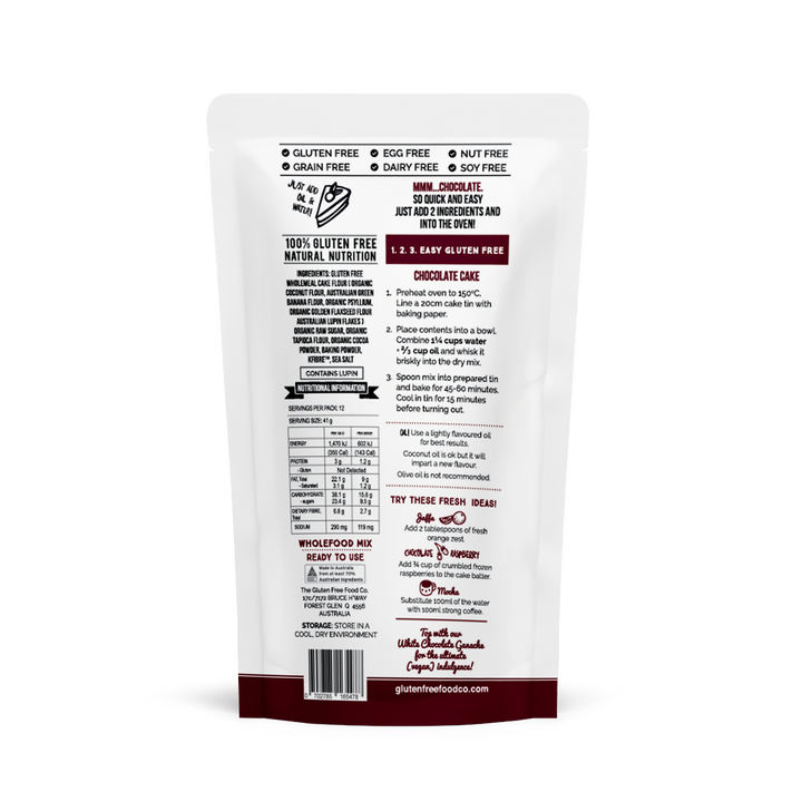 The Gluten Free Food Co Chocolate Cake Mix