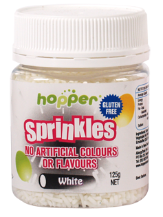 Hopper Sprinkles White 125g