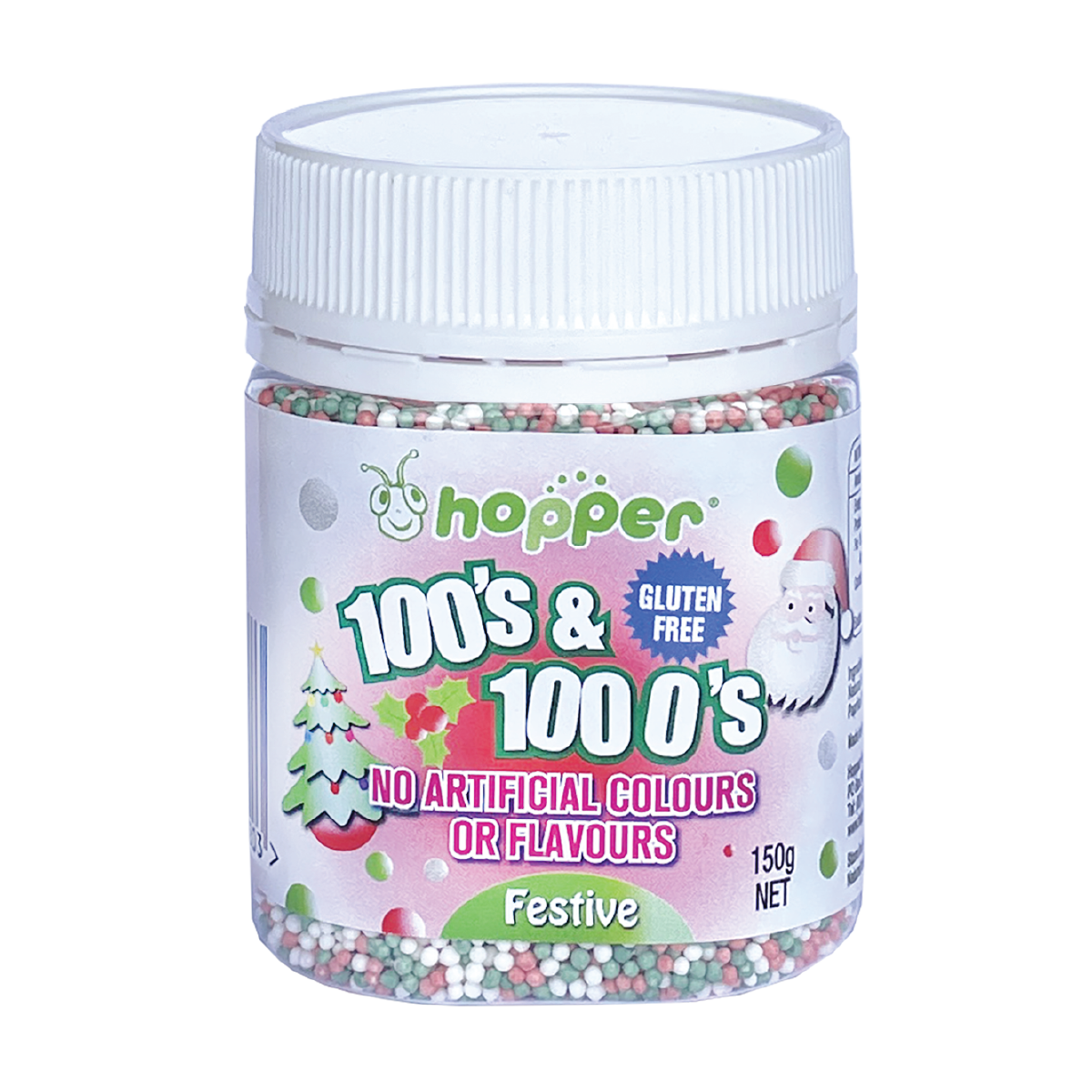 Hopper 100s and 1000s Festive (Red, Green, White) 150g