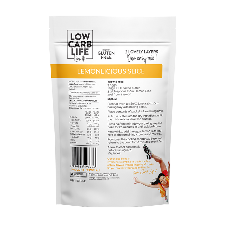 Keto Lemonlicious Slice Bake Mix