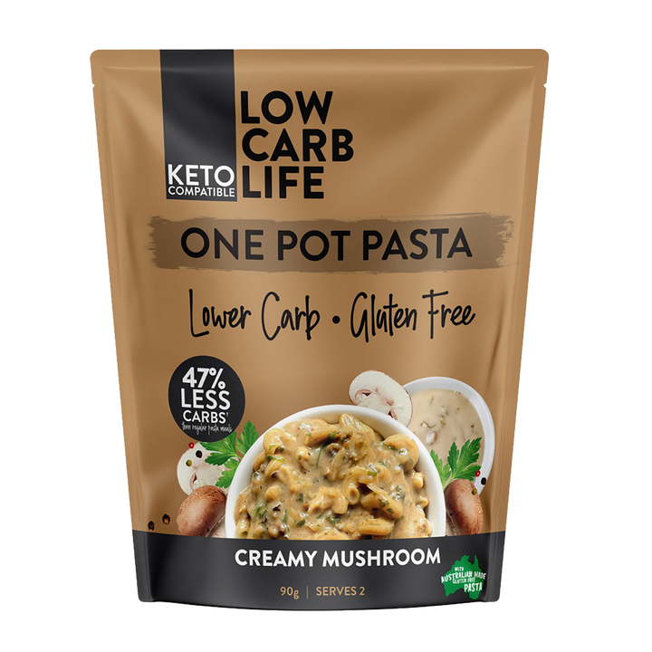 Lower Carb Pasta - Creamy Mushroom