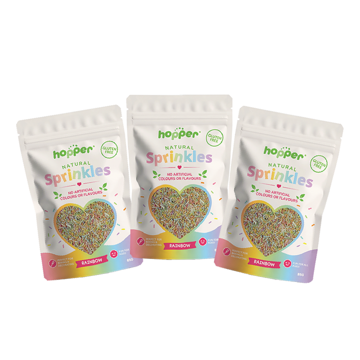 Hopper Rainbow Sprinkles 100g 3 Packs