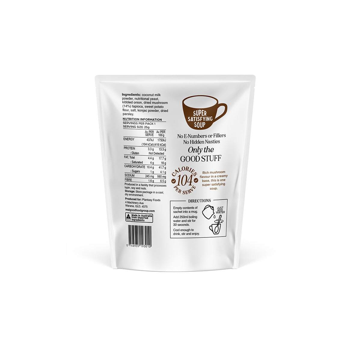 7 x Plantasy Foods Wild Mushroom 25g
