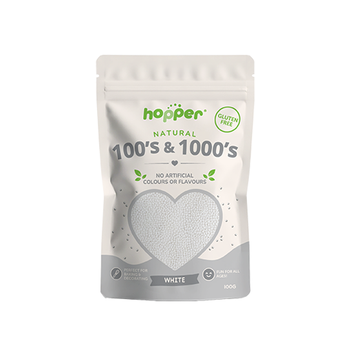 Hopper 100s and 1000s White 100g