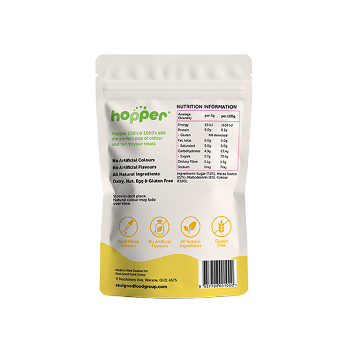 Hopper 100s and 1000s Yellow 100g