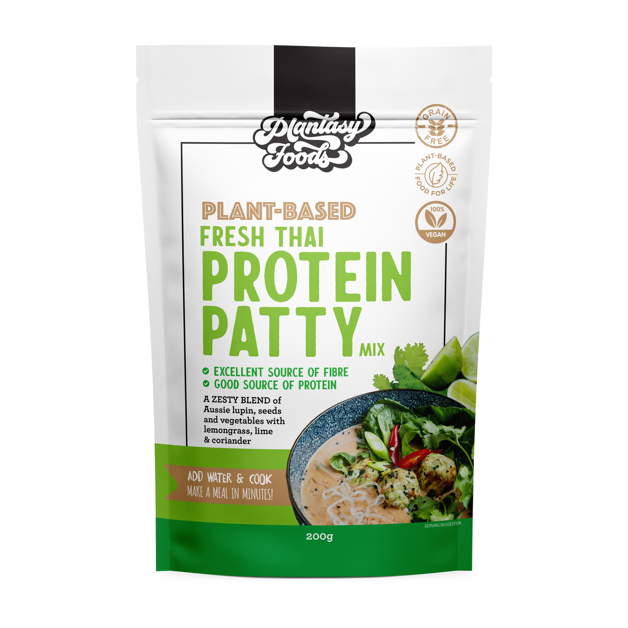 Plantasy Foods Vegan Protein Patty Mix - Fresh Thai