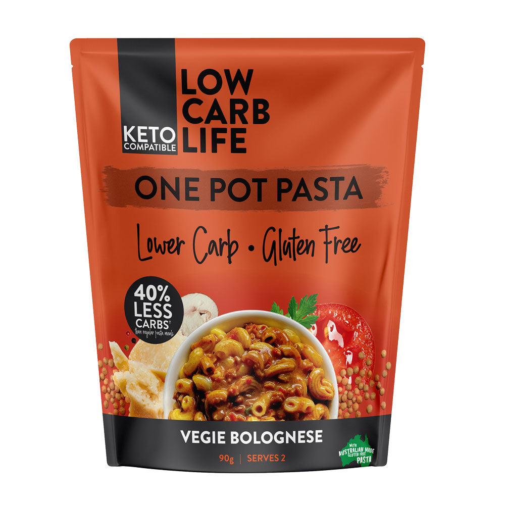 Lower Carb Pasta - Vegie Bolognese