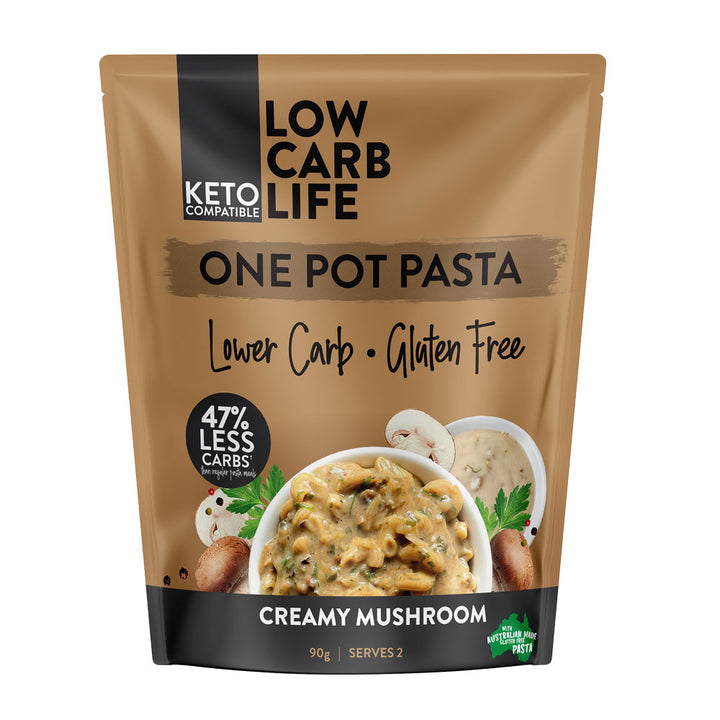 Lower Carb Pasta - Creamy Mushroom