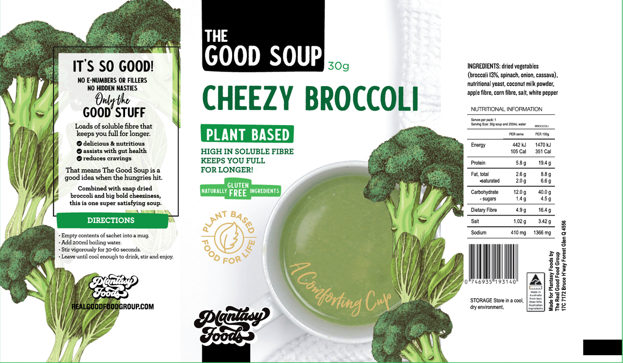Vegan Cuppa Soup - Cheezy Broccoli