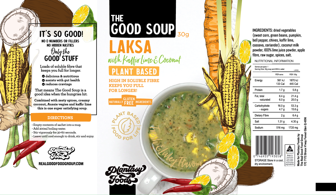 Vegan Cuppa Soup - Laksa with Lime & Coconut