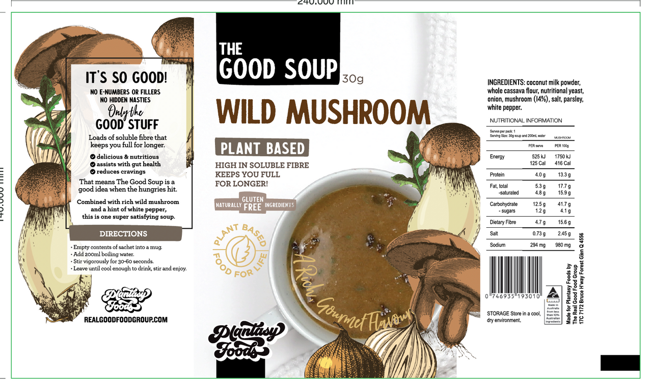 Vegan Cuppa Soup - Wild Mushroom